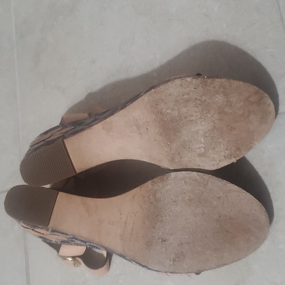 Coach Kori Denim Bleeker Rare Coach Wedges. - Picture 6 of 10